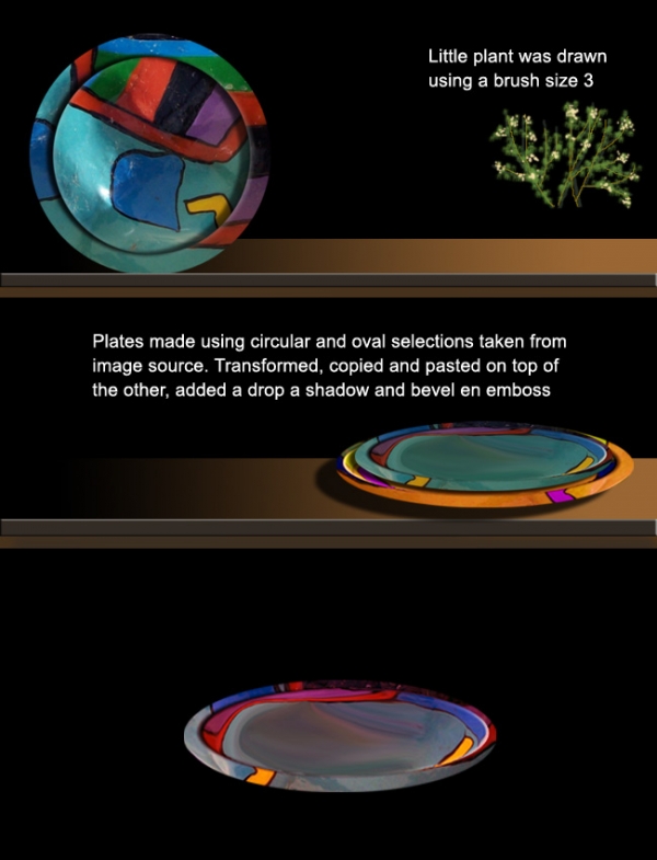 Creation of Souvenirs In Blue: Step 4